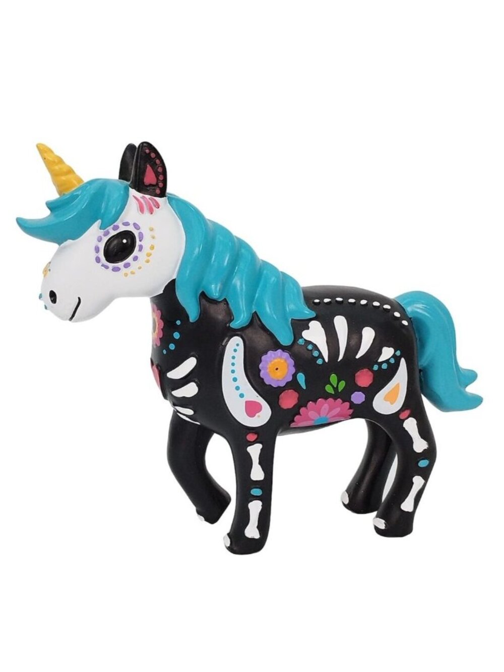 NWT Vibrant Unicorn Alebrije Figure Halloween Decoration DOTD Dia de los Muertos
